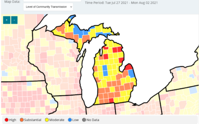 How CDC determines level of community transmission